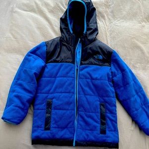 Boys North Face reversible jacket.